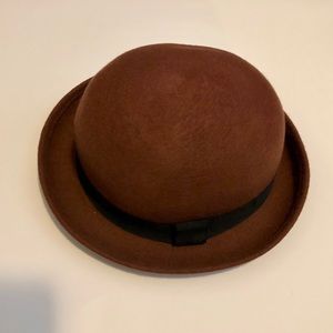 Brown fedora hat